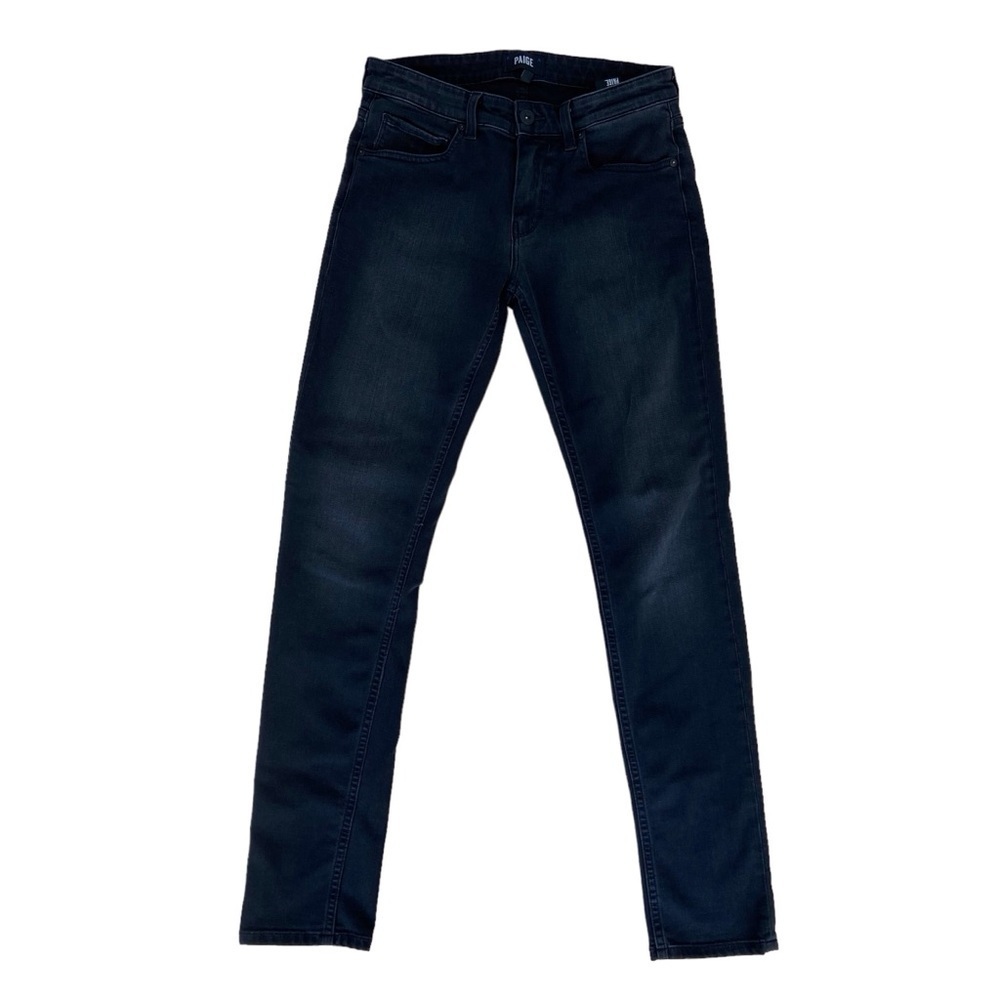 Paige men jeans Croft style black soft stretchy and lightweight denim size 30